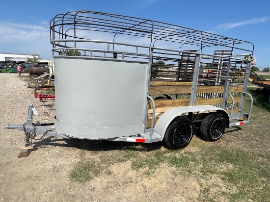 14' Stock trailer new floor new led lights,new safety chains,paint, Bill of Sale
