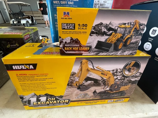 Land honor Backhoe loader toy & remote control excavator