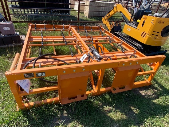 Land Honor Skid Steer Hay Accumulator GrapplerModel HAG-12-24Q