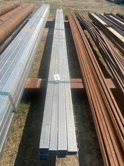2 1/2" Sq. Galvanized 12 ga 12 Pcs@ 18' 216 ft.