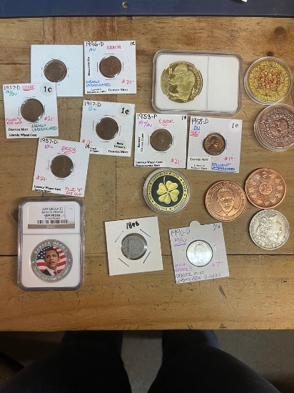 Assortment of coins