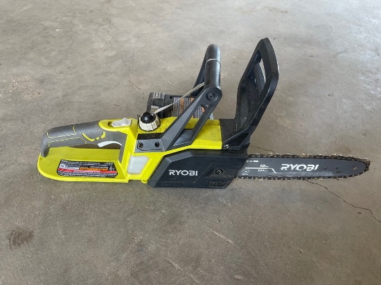 Ryobi 10 in 18B chain Saw with battery