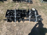 9 Pc Mini Excavator Attachment Bundle