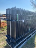 New EINGP 10ft. Wrought iron fence model F10 220 ft. Total length 7' by 10ft. Long pieces