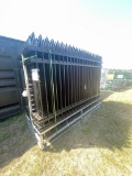 30 SUIHE 4 Rail 10ft.x7ft. Galvanized steel garden/public space fence,unleaded powder coated