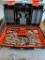 Black and decker tool box with tools