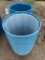 Plastic 55 gallon barrels