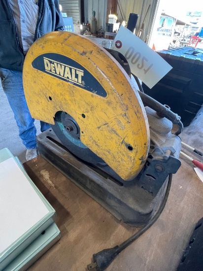Dewalt chop Saw Works