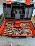 Black and decker tool box with tools