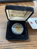 Sacagawfi Gold Layerd coin and JFK Colorized coin