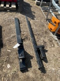 Pallet fork attachment for bucket