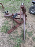 Hay Spear with winch truck mount