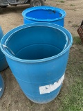 Plastic 55 gallon barrels