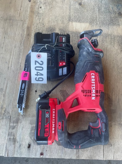 Craftsman sawsall with battery & charger includes 9 blades