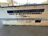 New 20x20' All steel Car port with 10' Open sidewalls