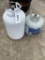 2 Propane tanks 1 rv size 1 regular