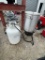 Masterbuiult burner with propane bottle