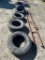 Pull behind tire drag