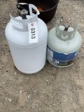 2 Propane tanks 1 rv size 1 regular