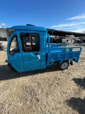 2024 Meco Electric cart with closed cab & bed runs