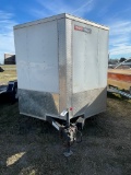 2017 Texan Cargo 16' V nose enclosed trailer has title