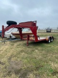 Homemade gooseneck16' trailetr with 2ft. Dove tail has bill of sale