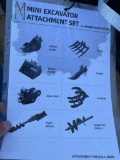 New Miva 9 pc mini excavator attadchment bundle