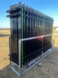 200' 10'x7' Galvanized steel fence with post & hardware