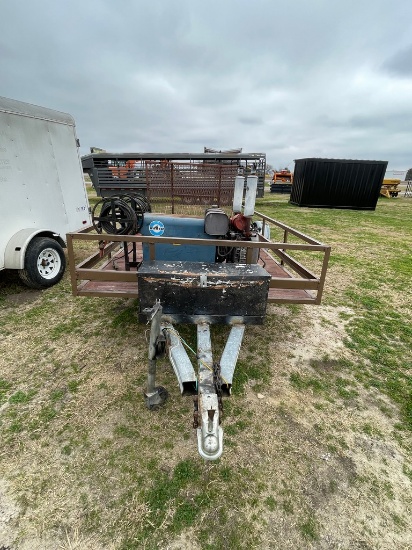12'x6' single Axle utility trailer with miller welder