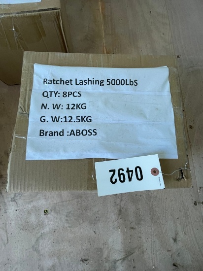 8 piece ratchet straps