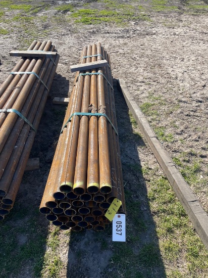 2 3/8" OD pipe .134 37 pcs @ 8'1" 299 ft.