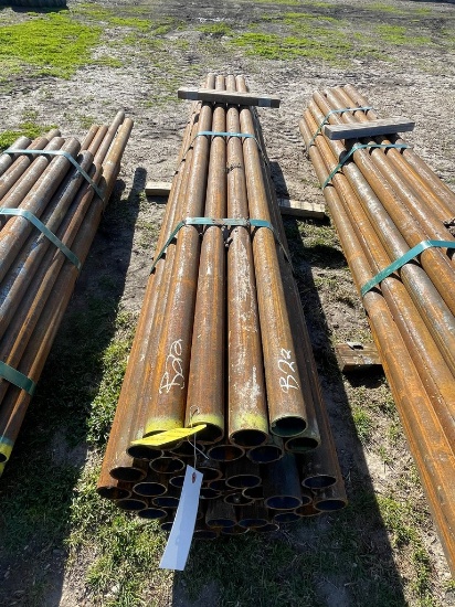2 3/8" OD pipe .134 37 pcs @ 8'1" 299 ft.