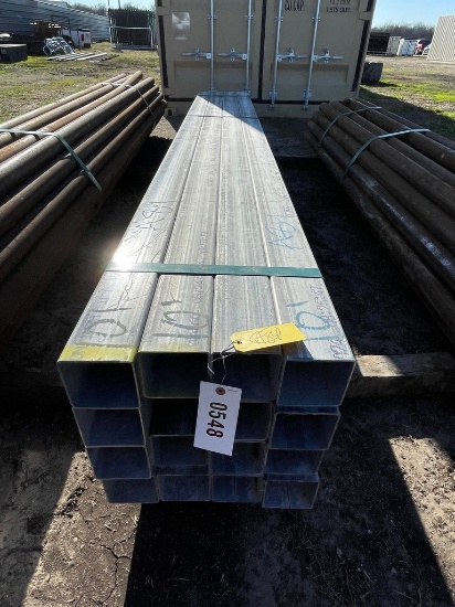 4" Sq tube gal 11 ga 16 pcs @ 10' 160 ft.