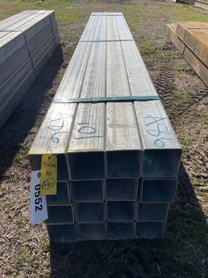 4" Sq tube gal 11 ga 16 pcs @ 10' 160 ft.