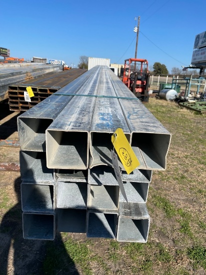 4" Sq tube Galva 11 ga 16 pcs @ 30' 480