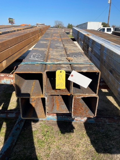 6" Sq tube 1/4" 6 Pcs @ 21' 126 ft.