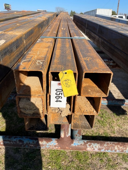 4" Sq Tube 3/16" 9 pcs@24 216ft.