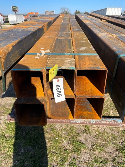 6" Sq Tube 3/16" 6 Pcs @ 20' 120 feet
