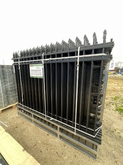 All Metal 8'x6' Powder Coated site fence 22 Pc