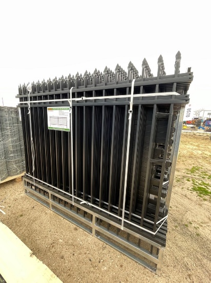 All Metal 8'x6' Powder Coated site fence 22 Pc