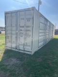 40' 1 trip 6 door storage  container Tan #RyDu0025599