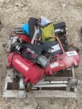 Pallet of air compressors,power tools,nail guns