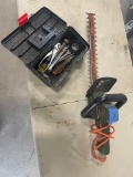 Tool box with content,black & decker hedge