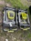 2-Ryobi battery powered mowers