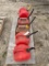 5 Gas cans with dog cage