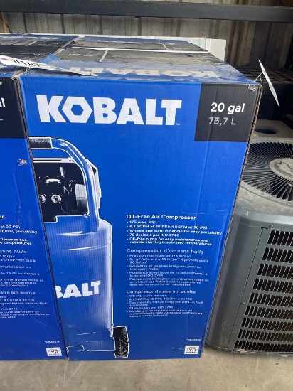 New Kobalt 20 Gallon air compressor
