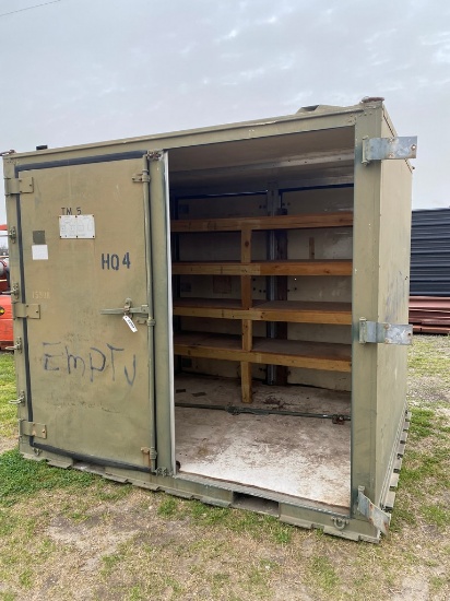 Storage container missing door