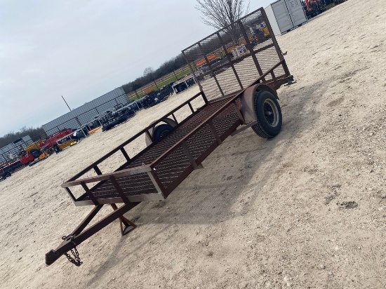 6x12 single axle trailer with steergrate floor bill of sale