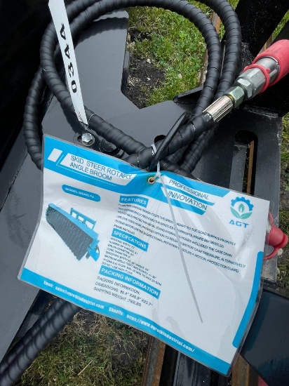 New AGT 72" Quick attach Angle Broom