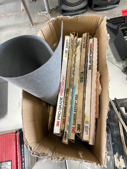 7 1/4 skil saw, sand paper and palm sander